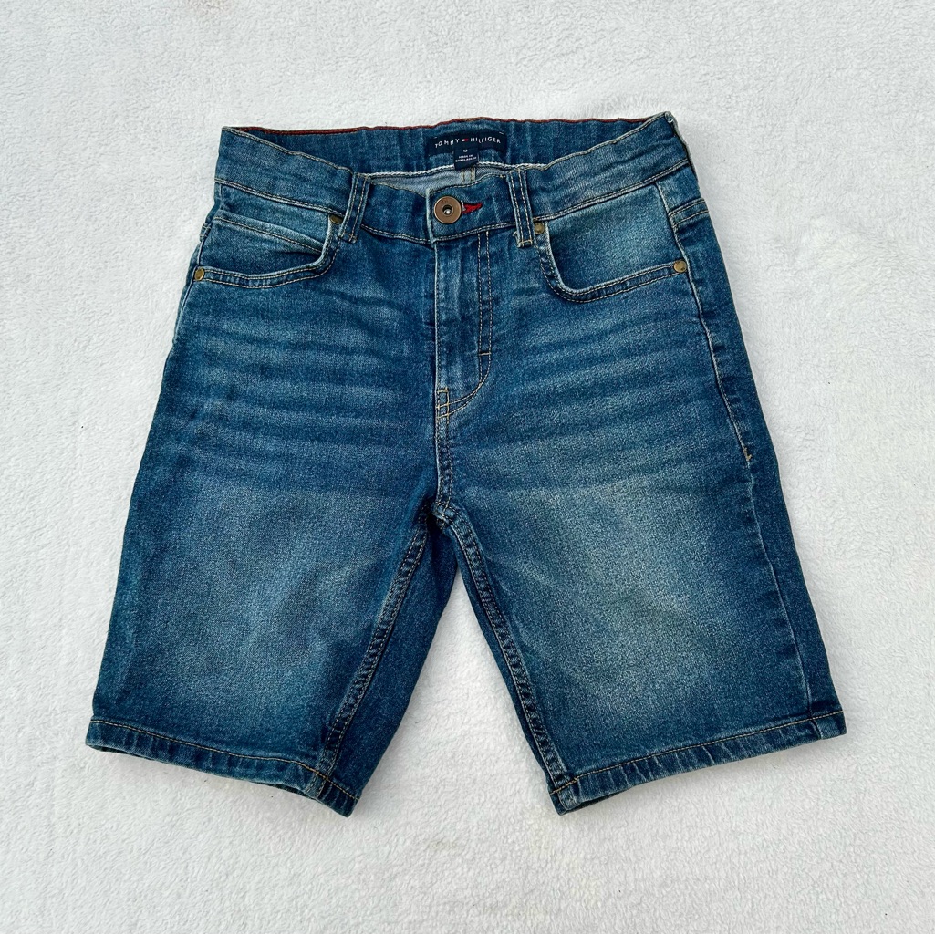 Tommy Hilfiger Shorts Jean Denim Boys Sz 12 Adjustable Waist